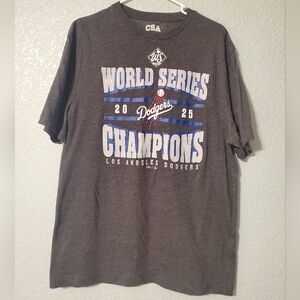 Gray World Series Champions Men's Shirt Large